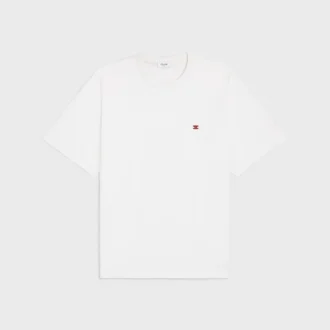 T-shirt ampia in jersey di cotone