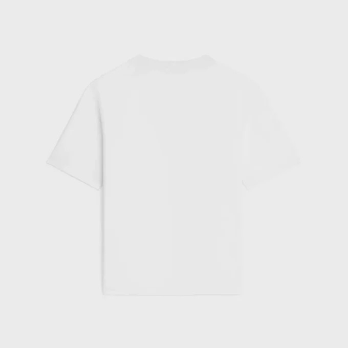 T-shirt ampia in jersey di cotone