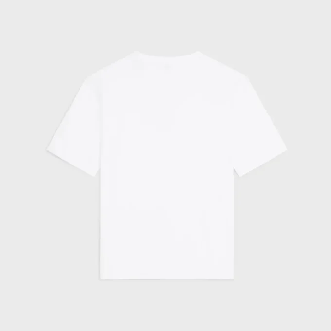 T-shirt ampia in jersey di cotone