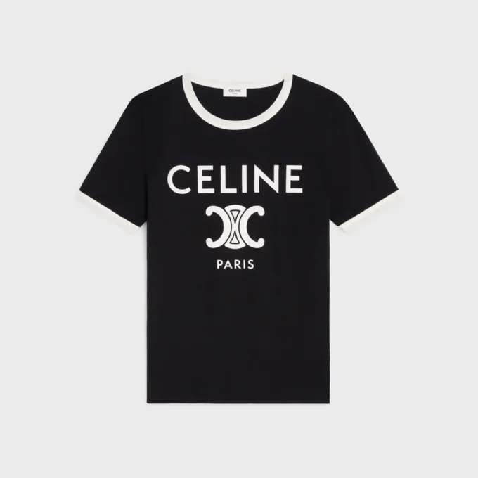 T-shirt CELINE Paris in jersey di cotone