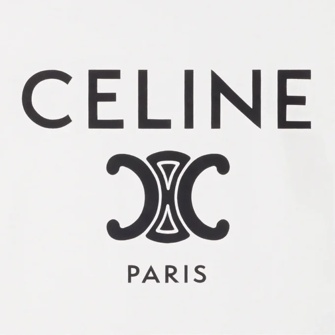T-shirt CELINE Paris in jersey di cotone