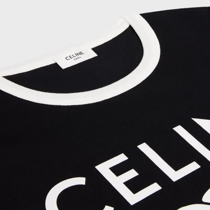 T-shirt CELINE Paris in jersey di cotone