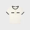 T-shirt corta in jersey di cotone T-shirt corta in jersey di cotone