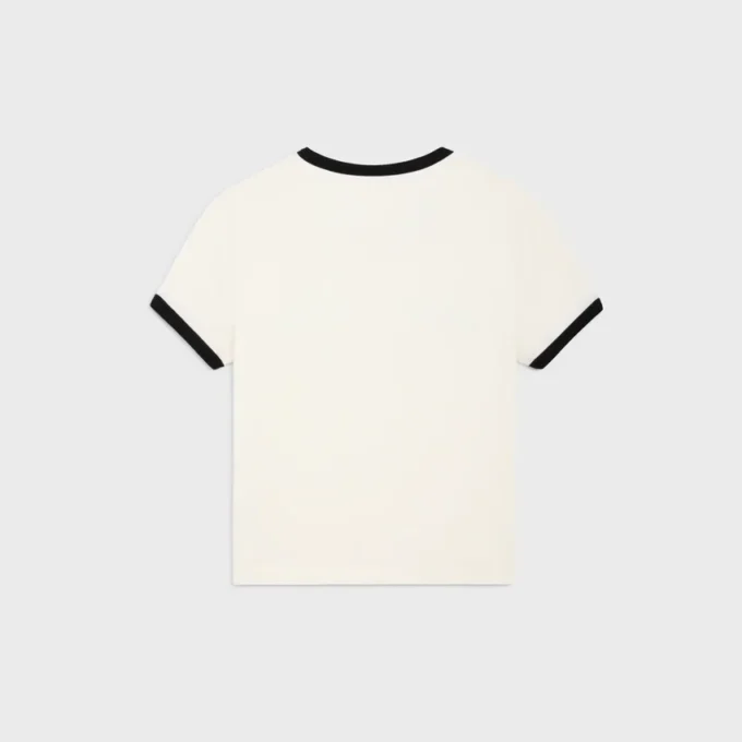 T-shirt corta in jersey di cotone T-shirt corta in jersey di cotone