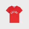 T-shirt in jersey di cotone a costine