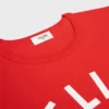 T-shirt in jersey di cotone a costine