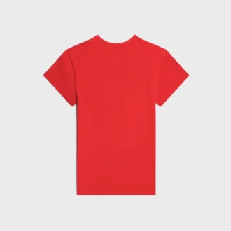 T-shirt regular in jersey di cotone a costine
