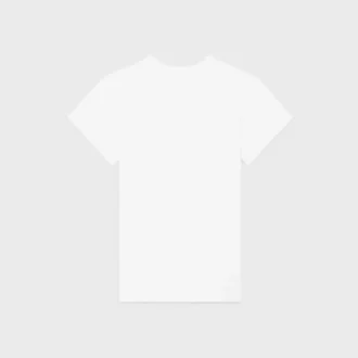 T-shirt regular in jersey di cotone a costine