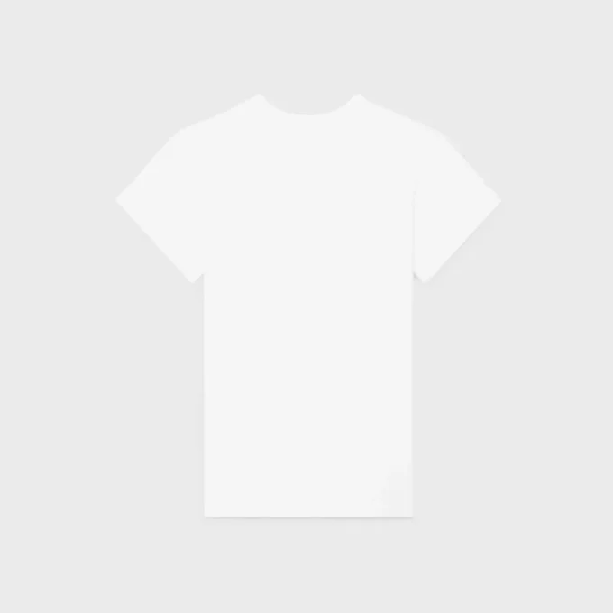 T-shirt regular in jersey di cotone a costine T-shirt regular in jersey di cotone a costine