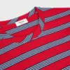 T-shirt regular in jersey di cotone a righe