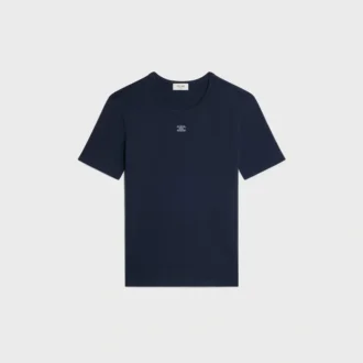 T-shirt Triomphe in jersey di cotone a costine T-shirt Triomphe in jersey di cotone a costine