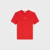 T-shirt Triomphe in jersey di cotone a costine T-shirt Triomphe in jersey di cotone a costine