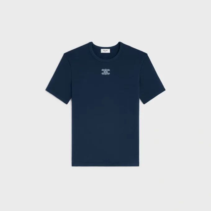T-shirt Triomphe in jersey di cotone a costine