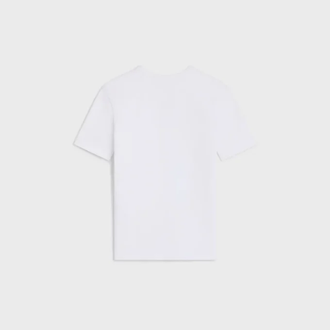 T-shirt Triomphe in jersey di cotone a costine T-shirt Triomphe in jersey di cotone a costine