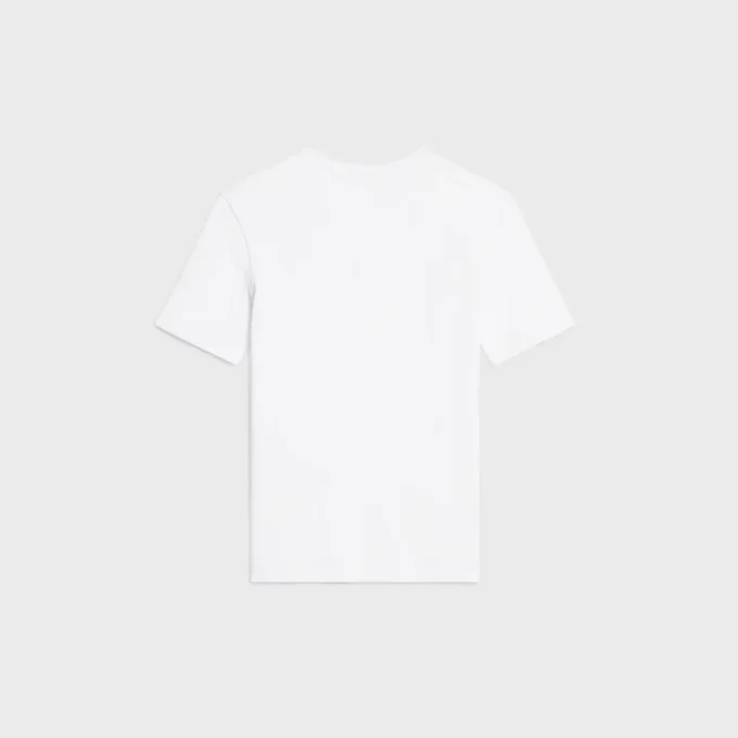T-shirt Triomphe in jersey di cotone a costine T-shirt Triomphe in jersey di cotone a costine