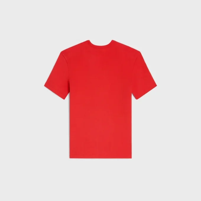 T-shirt Triomphe in jersey di cotone a costine T-shirt Triomphe in jersey di cotone a costine
