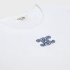T-shirt Triomphe in jersey di cotone a costine T-shirt Triomphe in jersey di cotone a costine