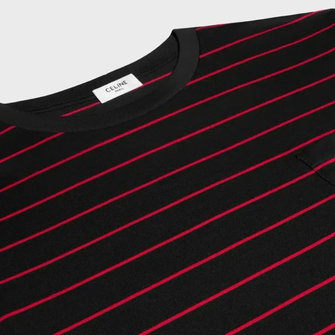 T-shirt Triomphe Regular in jersey a righe T-shirt Triomphe Regular in jersey a righe