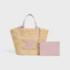 Teen Celine Classic Panier in rafia e pelle di vitello Teen Celine Classic Panier in rafia e pelle di vitello