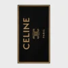 Telo da mare in cotone felpato CELINE Triomphe Telo da mare in cotone felpato CELINE Triomphe