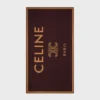 Telo da mare in cotone felpato CELINE Triomphe Telo da mare in cotone felpato CELINE Triomphe