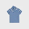 Top a collo alto in cotone