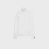 Top a collo alto in jersey di cotone sportivo