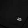 Top a collo alto in jersey di cotone sportivo