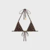 Top a triangolo Triomphe in jersey Monogram opaco Top a triangolo Triomphe in jersey Monogram opaco