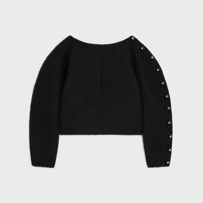 Top con scollo a barchetta in cashmere e lana Natta Top con scollo a barchetta in cashmere e lana Natta