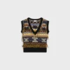 Top in cashmere jacquard Top in cashmere jacquard
