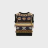 Top in cashmere jacquard Top in cashmere jacquard
