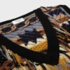 Top in cashmere jacquard Top in cashmere jacquard