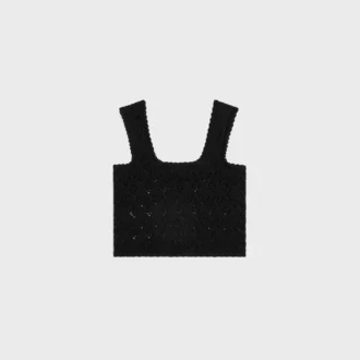 Top in cotone pointelle
