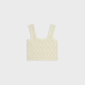 Top in cotone pointelle