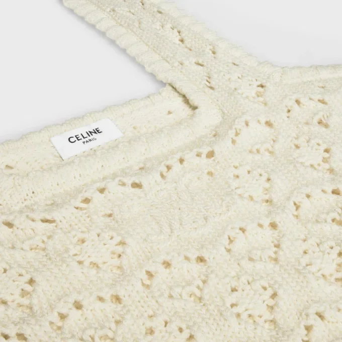 Top in cotone pointelle Top in cotone pointelle