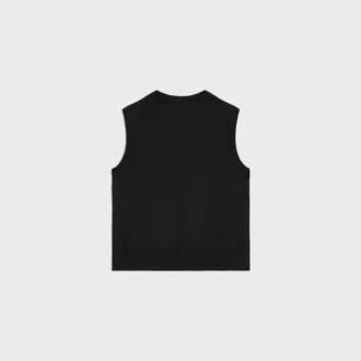 Top in lana pregiata