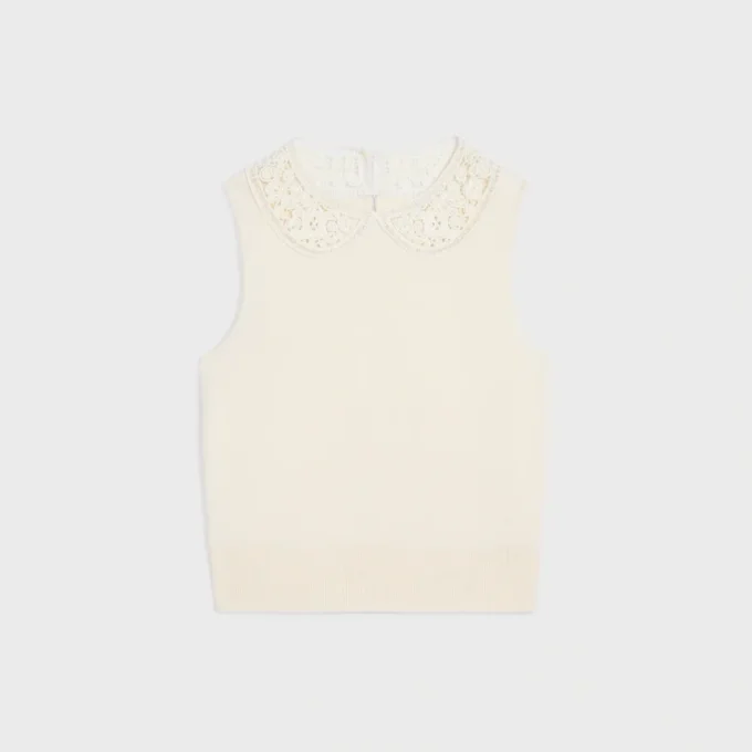 Top senza maniche in lana Top senza maniche in lana