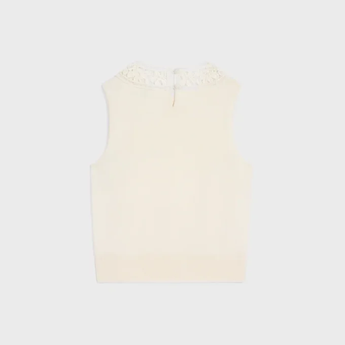 Top senza maniche in lana Top senza maniche in lana