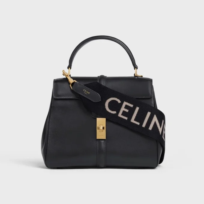 Tracolla lunga in lana con jacquard CELINE Tracolla lunga in lana con jacquard CELINE