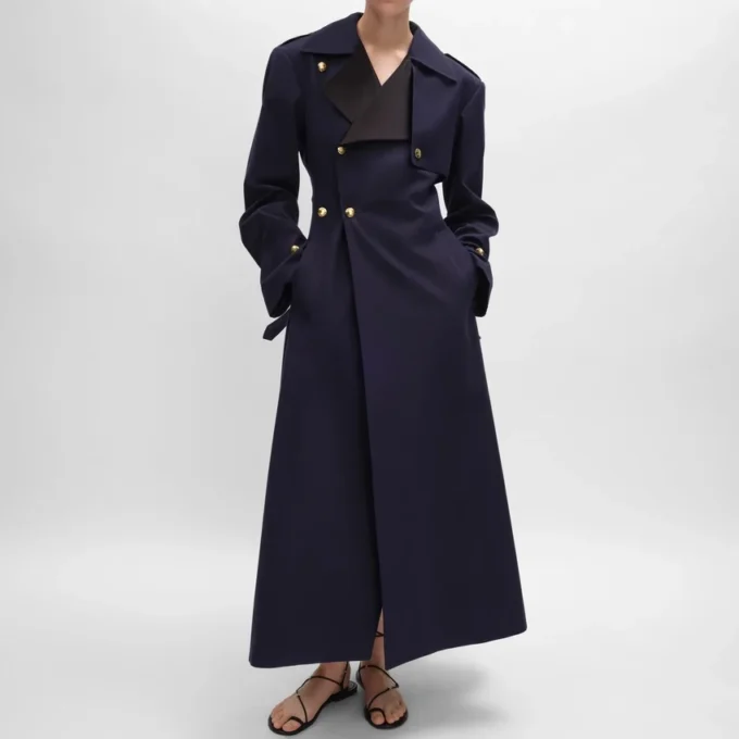 Trench Tux in gabardine di cotone e lana Trench Tux in gabardine di cotone e lana
