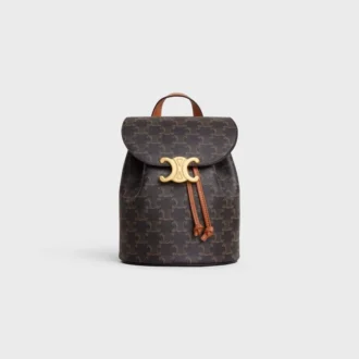 Zaino CELINE Bonnie in Triomphe Canvas e pelle di vitello