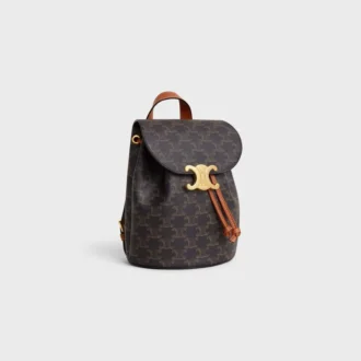 Zaino CELINE Bonnie in Triomphe Canvas e pelle di vitello