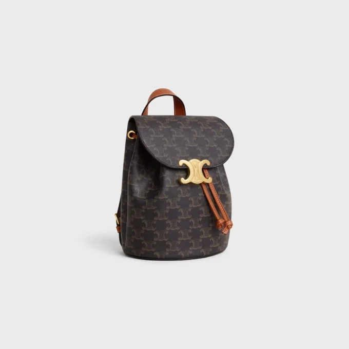 Zaino CELINE Bonnie in Triomphe Canvas e pelle di vitello Zaino CELINE Bonnie in Triomphe Canvas e pelle di vitello
